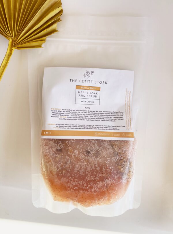 Happy Soak and Scrub with Citrine